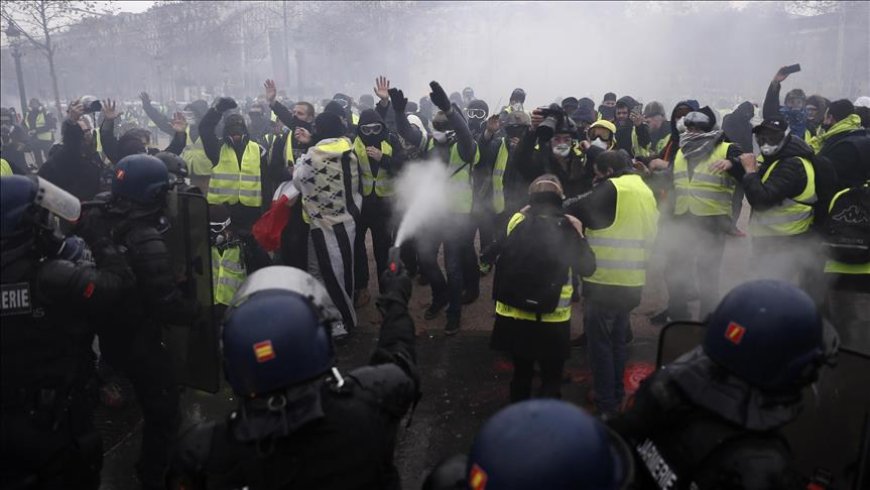 اشتباكات عنيفة بين الشرطة والمتظاهرين في فرنسا