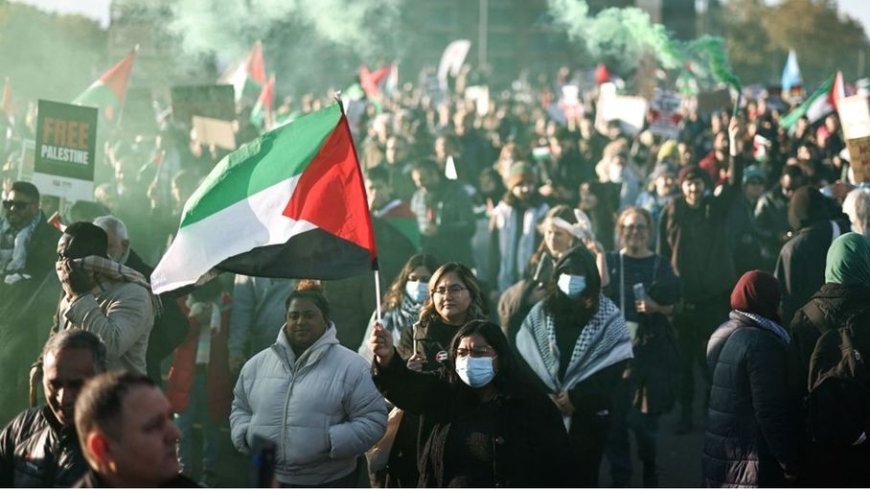 مظاهرات جديدة أمام البرلمان البريطاني تطالب بوقف الحرب في غزة