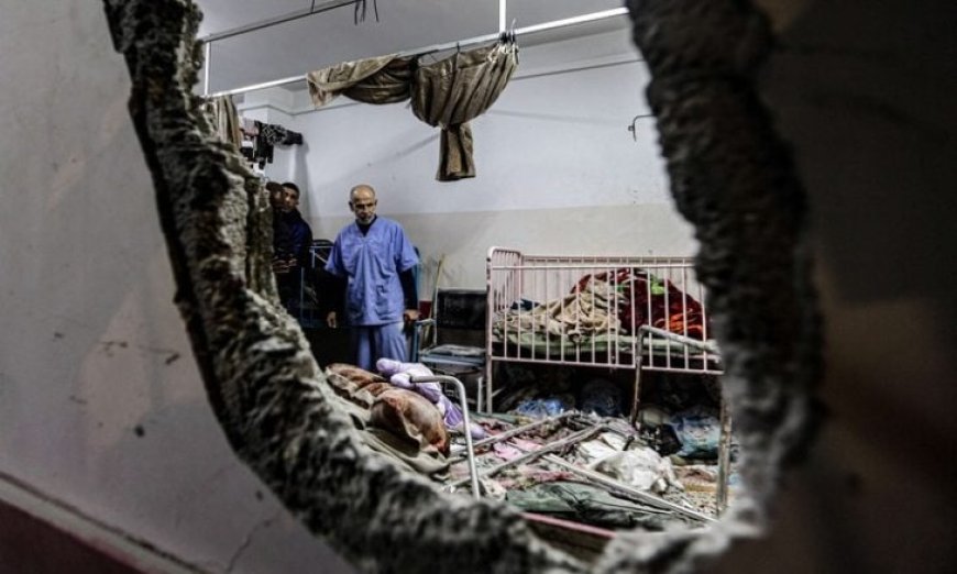 شهيد وإصابات في قصف إسرائيلي لمجمع ناصر الطبي بخان يونس