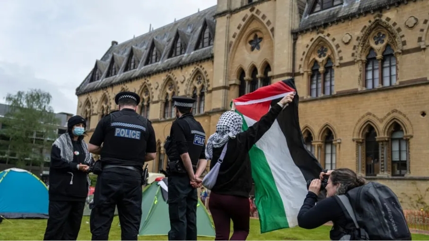 اعتصامات واحتجاجات واسعة في جامعات أوروبا تضامنا مع غزة