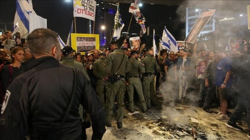 الشرطة الإسرائيلية تقمع مظاهرة مناهضة لحكومة نتنياهو بالقدس المحتلة
